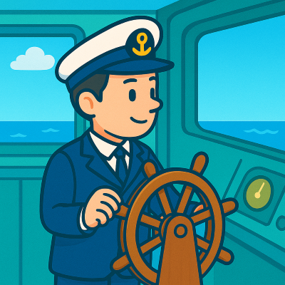 船ふねを運転うんてんする人ひとはだれでしょうか？