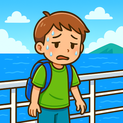 フェリーで船酔いを防ぐにはどうする？