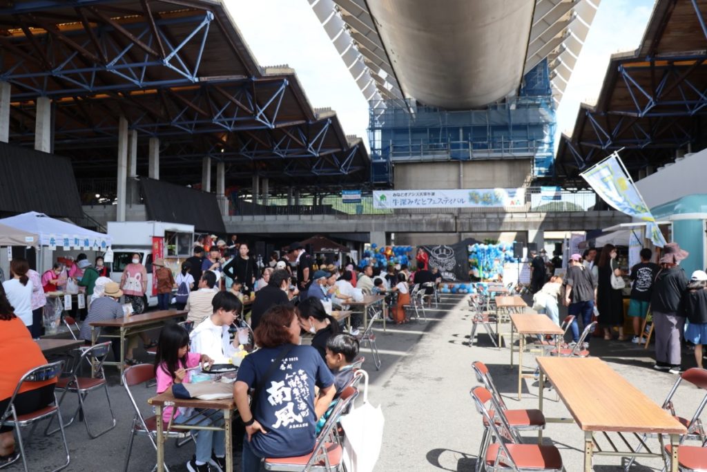 イベント会場のマルシェ付近